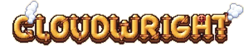 The Cloudwright logo, on one line, on transparency.