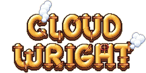 The Cloudwright logo, stacked, on transparency.